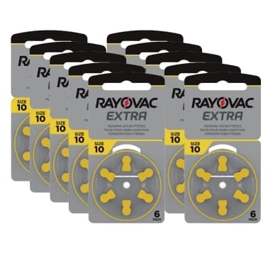 RAYOVAC Rayovac Extra Advanced ACT 10 gul 10-pack 4561-1-10 Vastaa: N/A