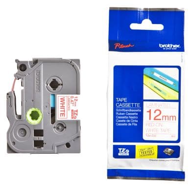 Other Merkkausnauha Brother TZE232 12mm punainen valkoisella pohj. 4977766685245 Vastaa: N/A -30%