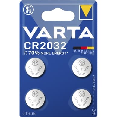 Varta CR2032 litium-nappiparisto - 4 kpl 6032101404 Vastaa: N/A