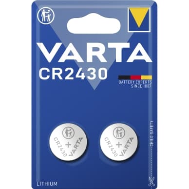 Varta CR2430 litiumnappiparisto - 2 kpl 6430101402 Vastaa: N/A