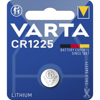Varta CR1225 litiumnappiparisto - 1 kpl 6225101401 Vastaa: N/A