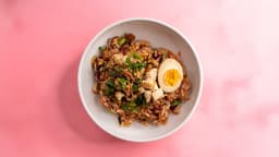 Teriyaki riisikulho kanalla - Ilmainen mochi