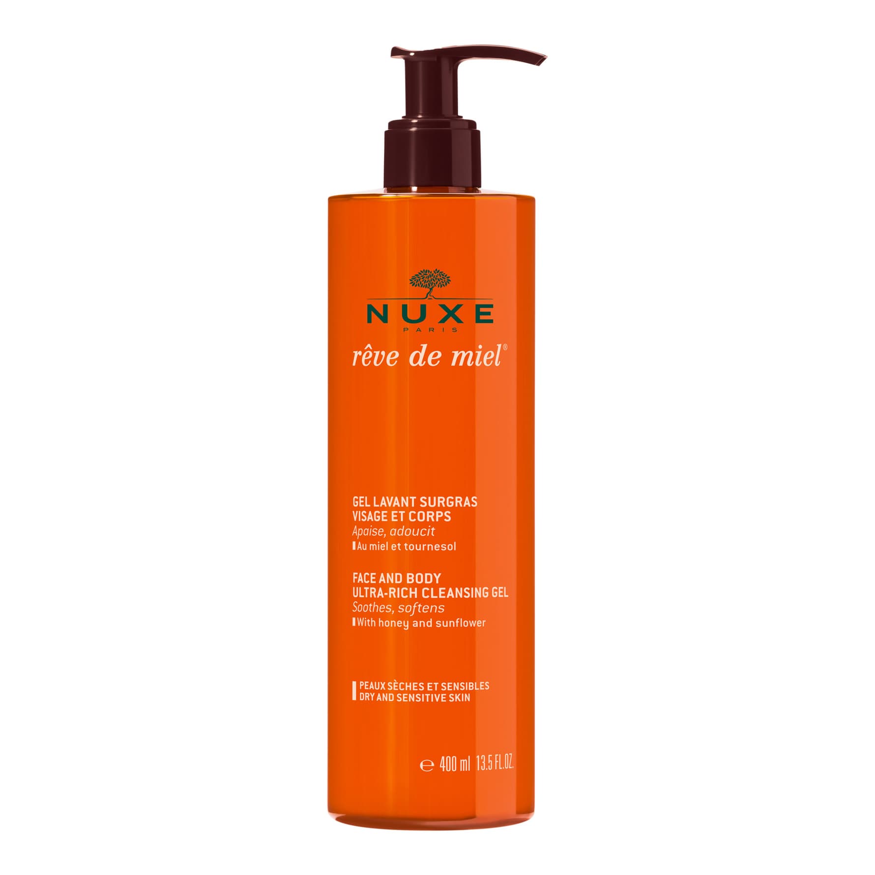 Nuxe Rêve De Miel Face & Body Ultra-Rich Cleansing Gel 400 ml