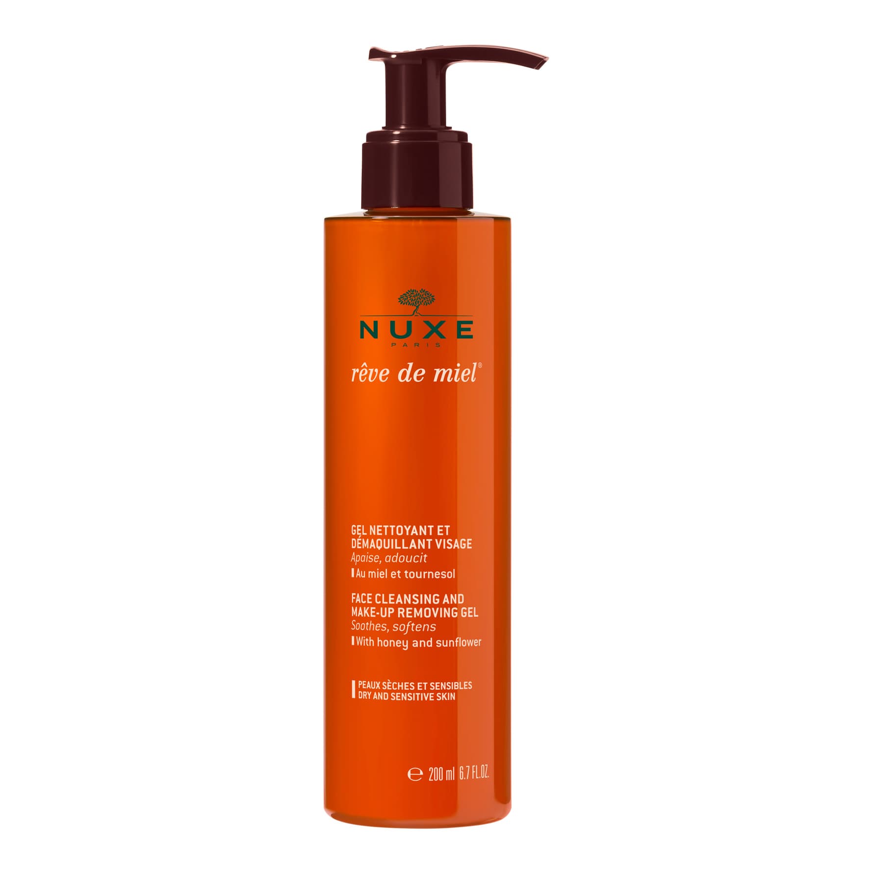 Nuxe Rêve De Miel Face Cleansing & Make-Up Removing Gel 200 ml