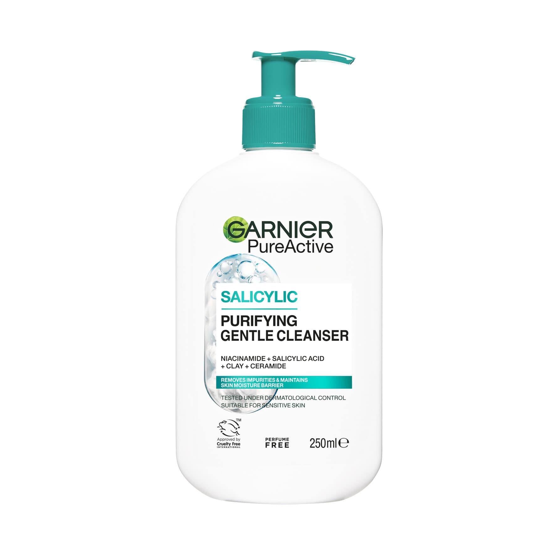 Garnier PureActive Salicylic Purifying Gentle Cleanser 250 MLT