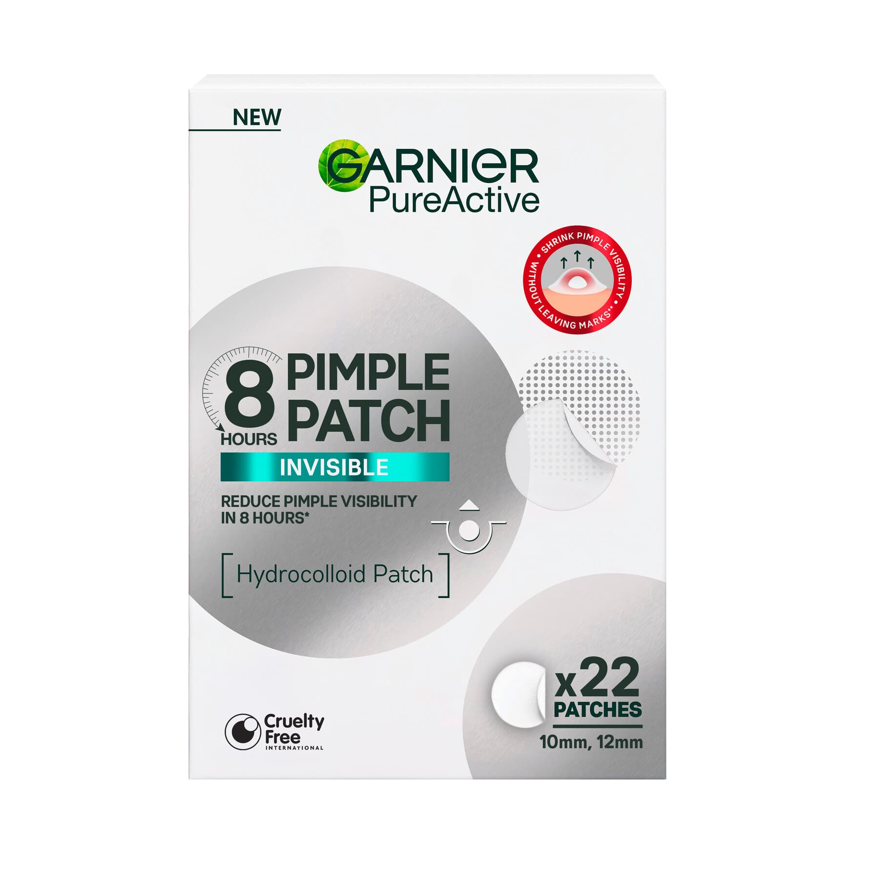 Garnier PureActive Invisible Pimple Patch 22 pcs