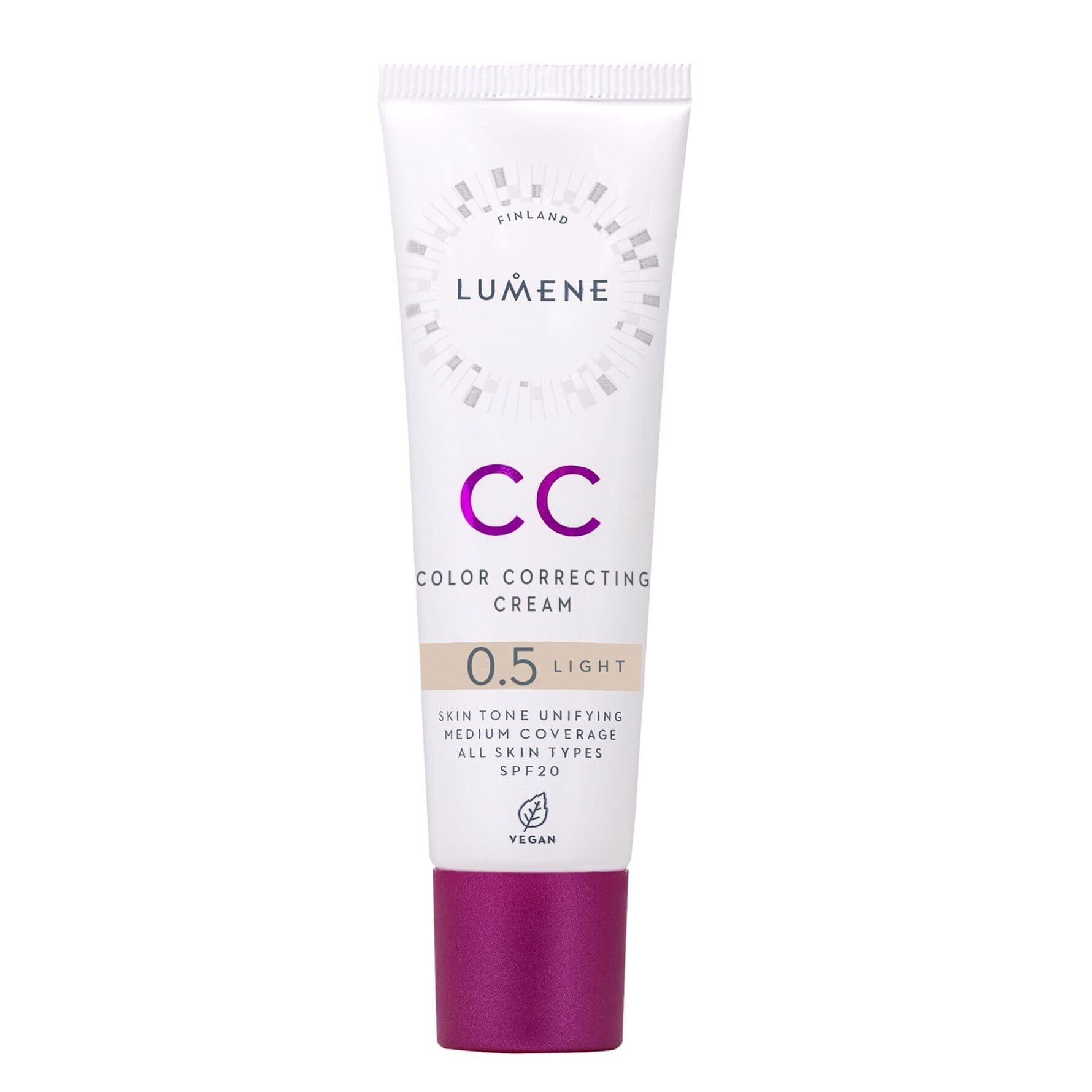 Lumene CC Color Correcting Cream SPF20 Foundation 0.5 Light