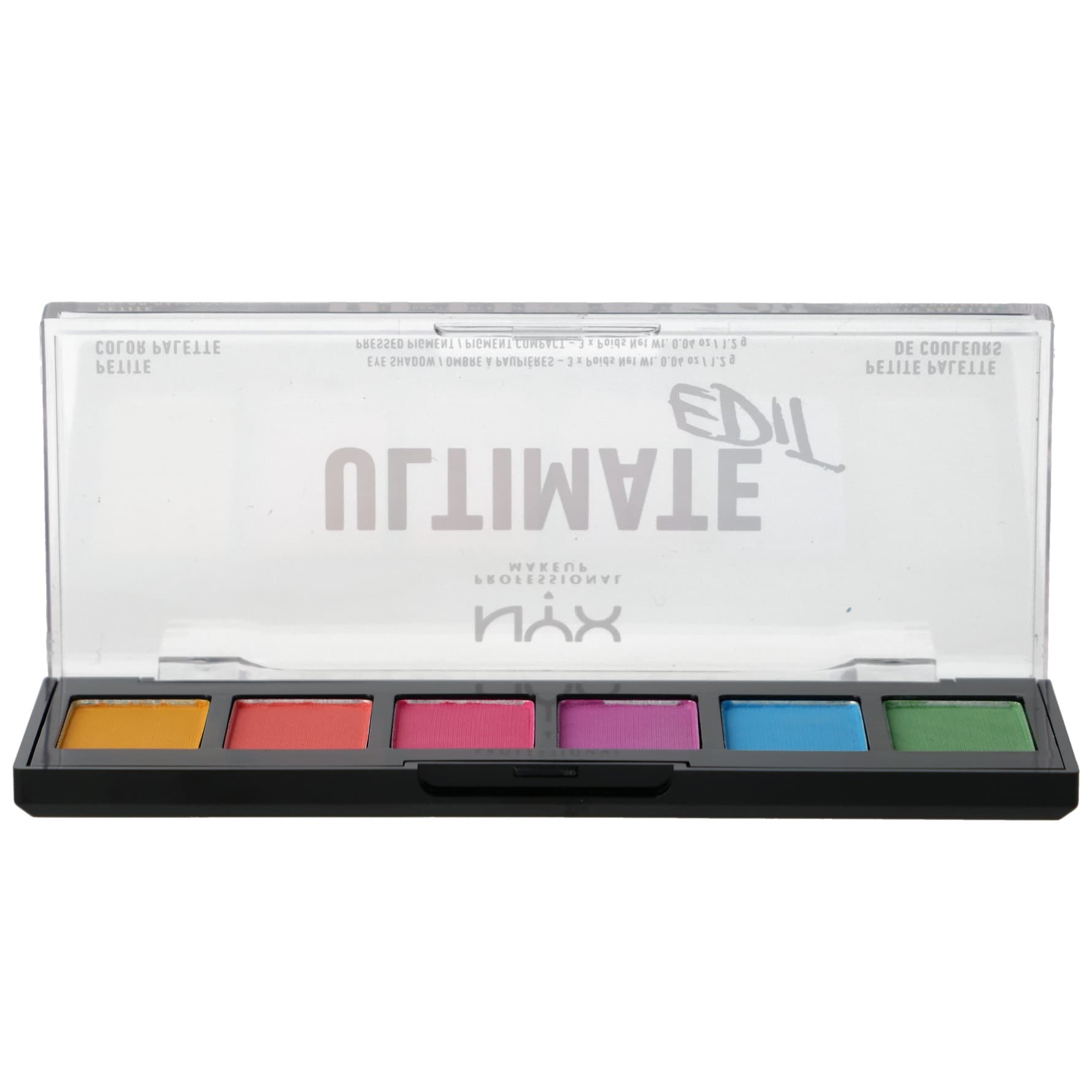 NYX PROFESSIONAL MAKEUP Ultimate Edit Petite Shadow Palette 6 Pan 02 Brights
