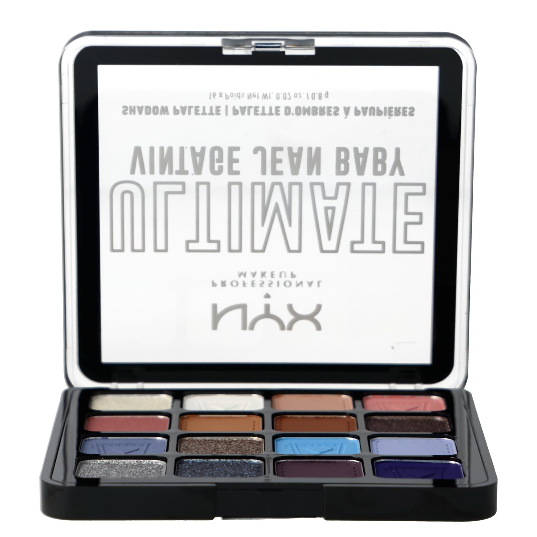 NYX PROFESSIONAL MAKEUP Ultimate Shadow Palette 16 Pan 01W Vintage Jean Baby