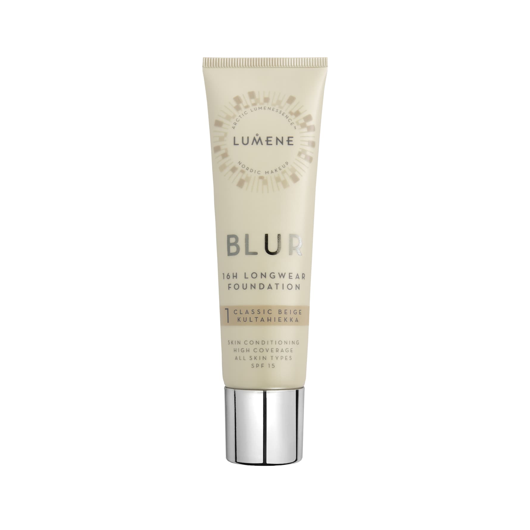 Lumene Blur 16H Longwear SPF15 Foundation 1 Classic Beige