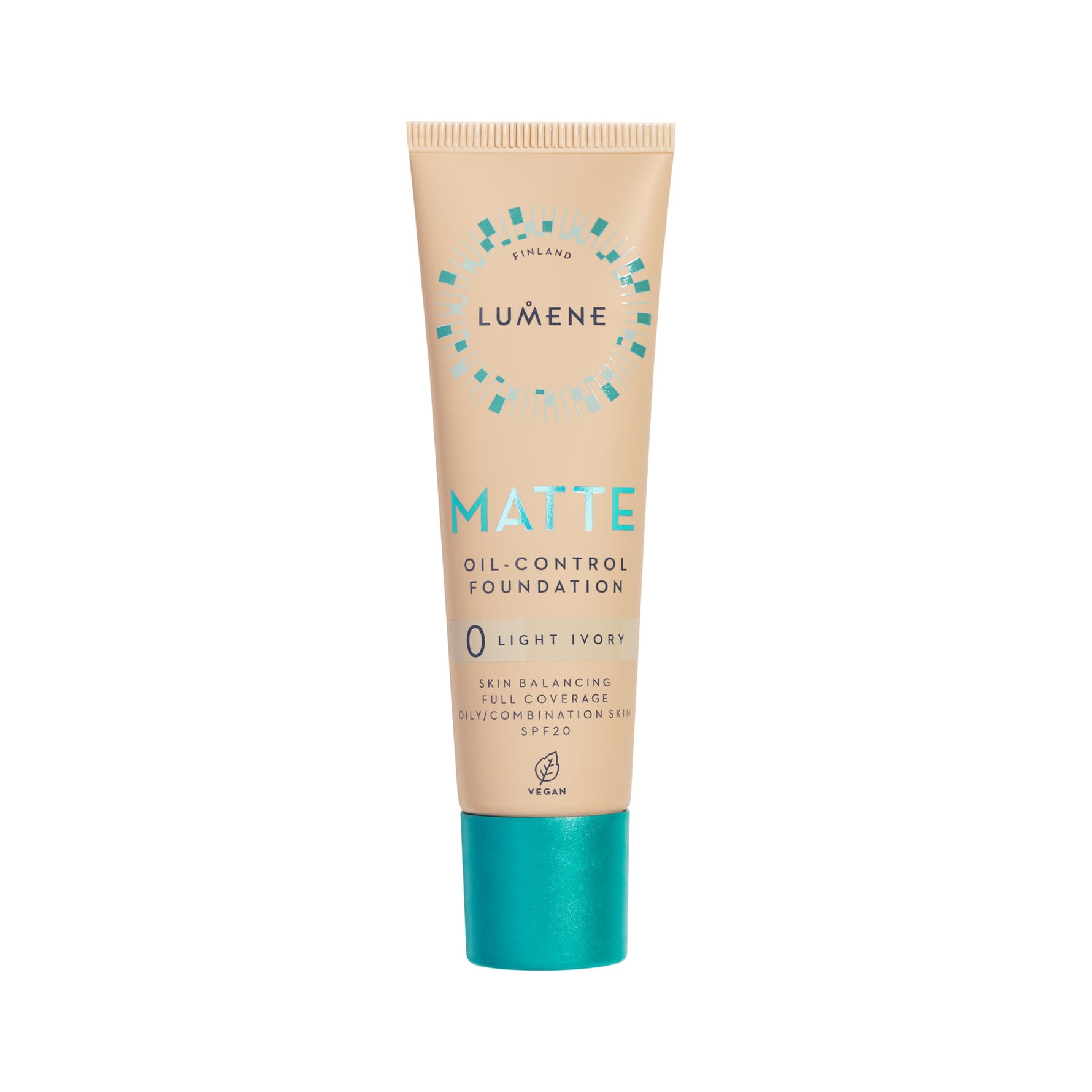 Lumene Matte Oil-Control Foundation SPF20 0 Light Ivory