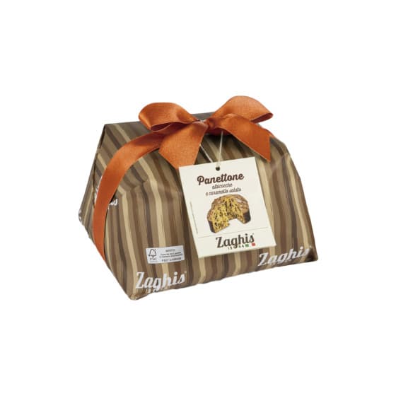 Panettone suolaisella karamellilla ja aprikooseilla Zaghis Albicocca e Caramello, 750 g