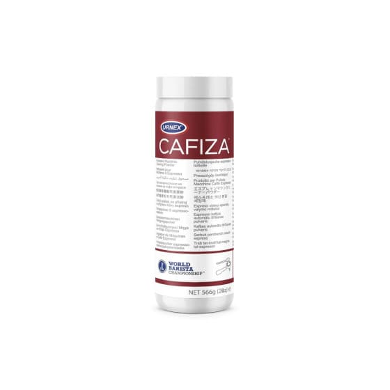 Puhdistusjauhe espresso / puoliautomaattisille koneille URNEX Cafiza, 566 g -64%