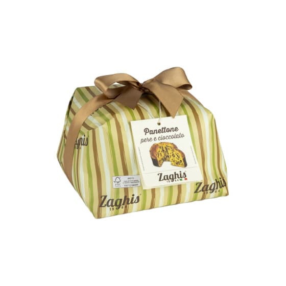 Panettone päärynällä ja suklaalla Zaghis Pere e Cioccolato, 750 g