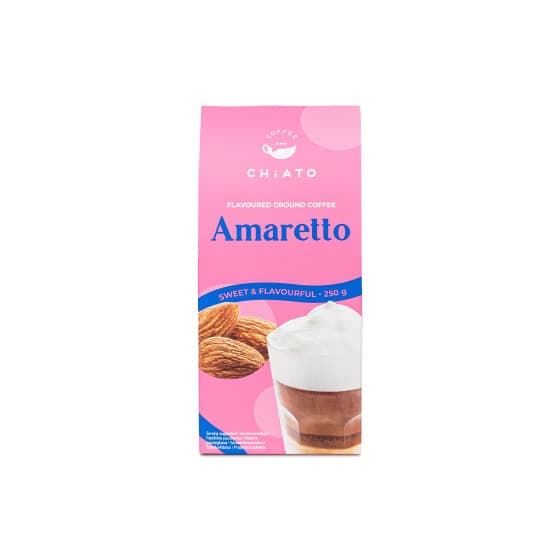 Amaretton makuinen jauhettu kahvi CHiATO Amaretto, 250 g -40%