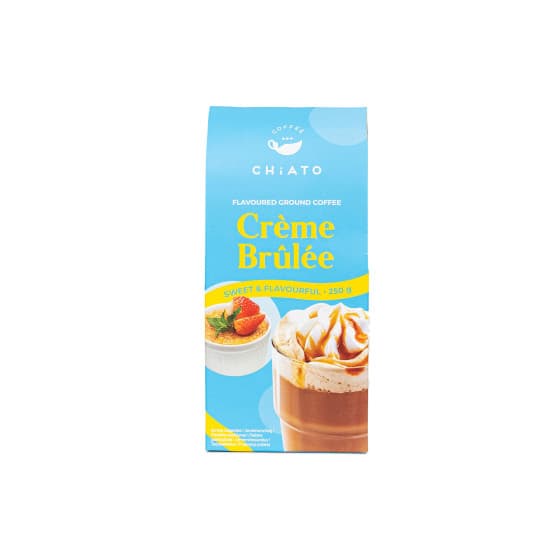 Crème brûléen makuinen jauhettu kahvi CHiATO Crème Brûlée, 250 g -40%