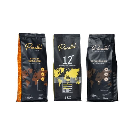 Kahvipapusetti Parallel Africa, 3 x 1 kg -45%