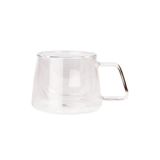 Kaksinkertainen cappuccinolasi kahvalla CHiATO, 210 ml