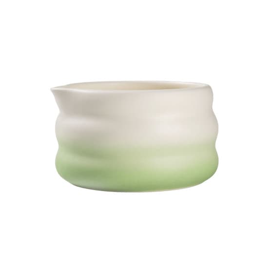 Keraaminen matchakulho CHiATO Chawan Mint Earth – minttu / valkoinen