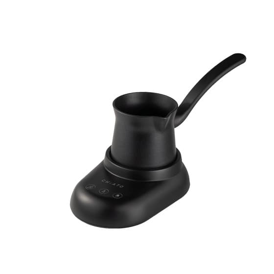 CHiATO potPLAY 3-in-1 sähkökäyttöinen turkkilainen kahvipannu - musta