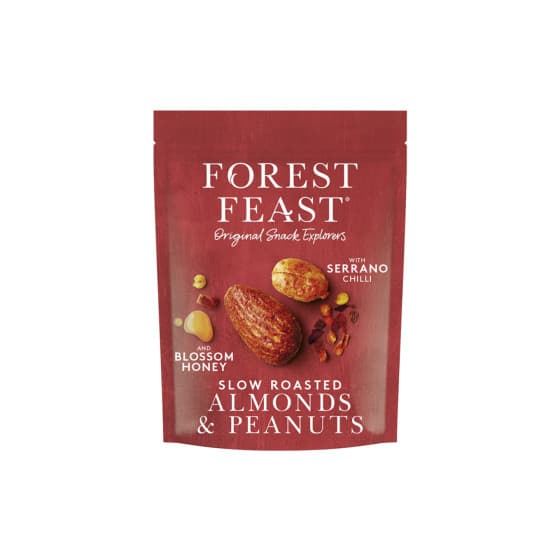 Forest Feast mantelit &amp; maapähkinät hunajalla ja chilillä, 120 g