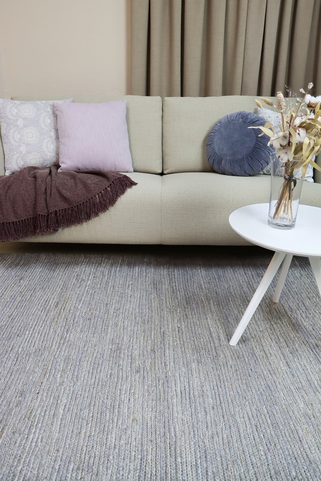 Sumack hamppumatto md.grey -50%