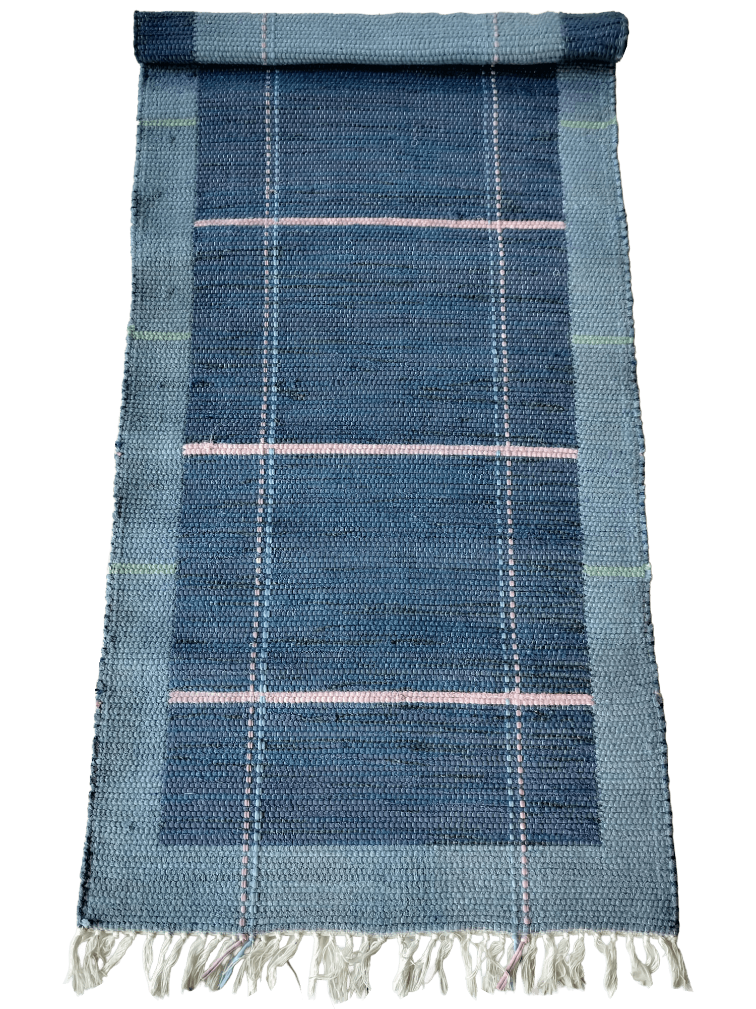 Kaija puuvillamatto, sininen 80×150 cm -50%