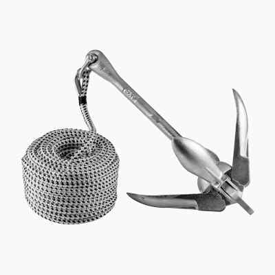 Naara-ankkuri ja ankkuriköysi, 4 kg