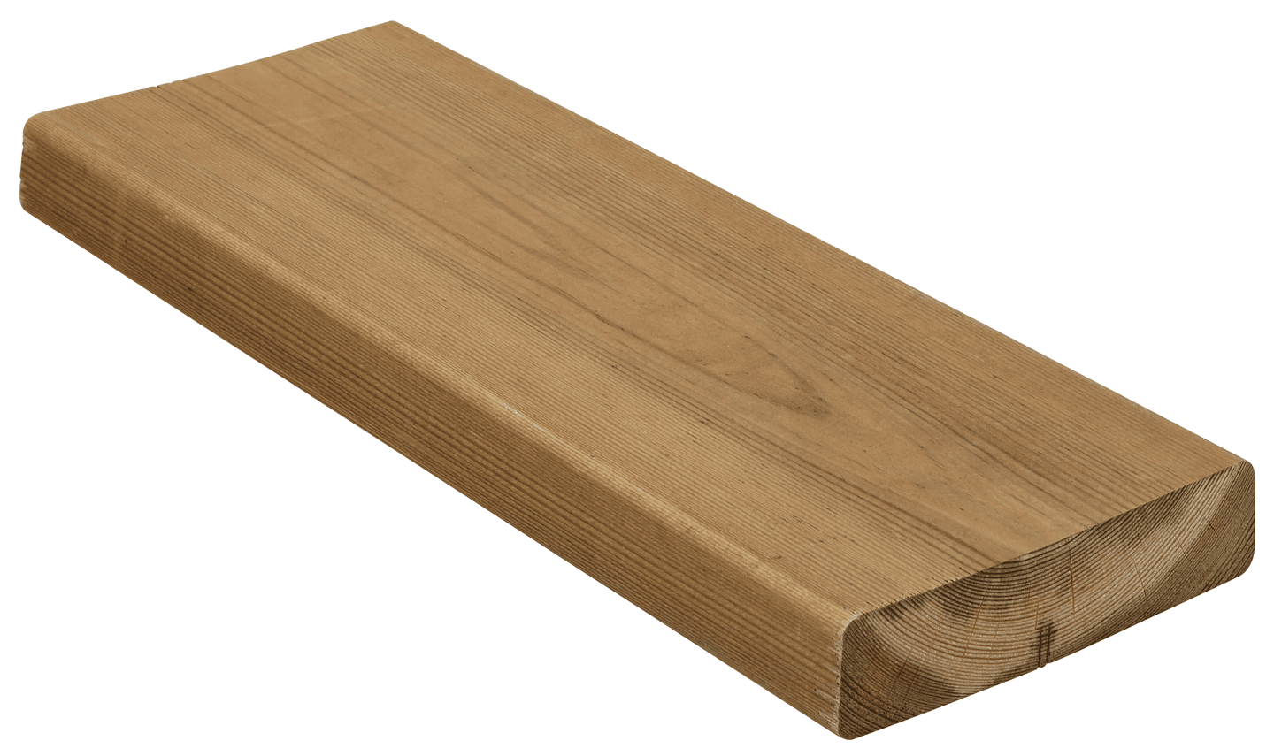 Terassilauta PROF kestopuu ruskea sileä 28x120x5400 NTR/AB