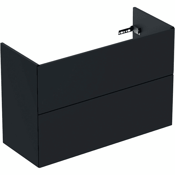 Allaskaappi IDO Elegant L90 K60 S36,6cm Compact musta