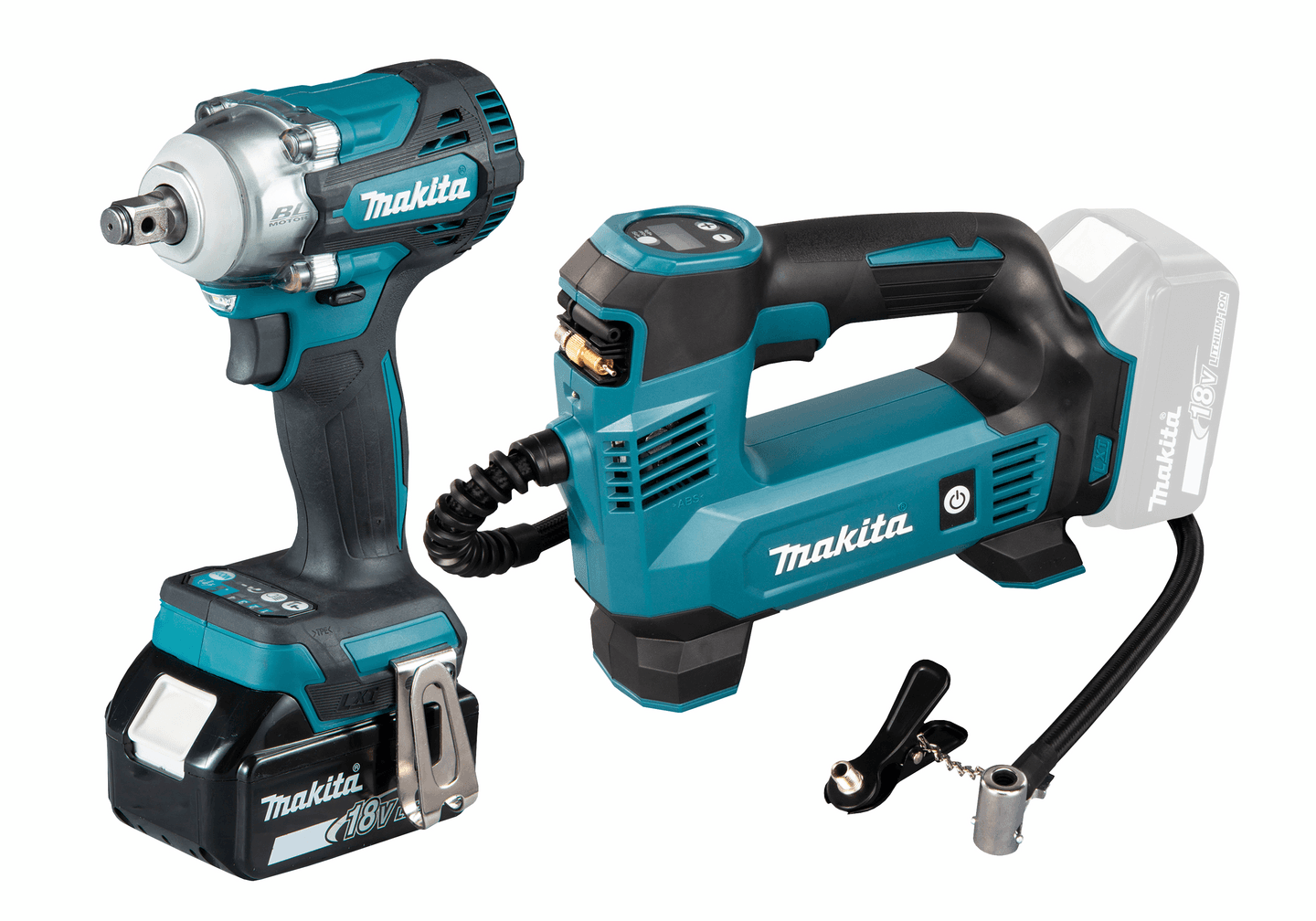 Akkukonesarja Makita DLX2424T 18V LXT 1x5,0Ah