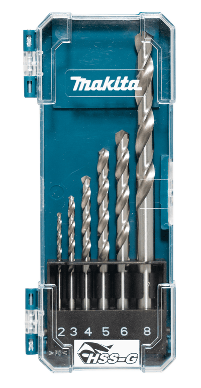 Metalliporanteräsarja Makita HSS-G 2-8mm 6-osainen -49%