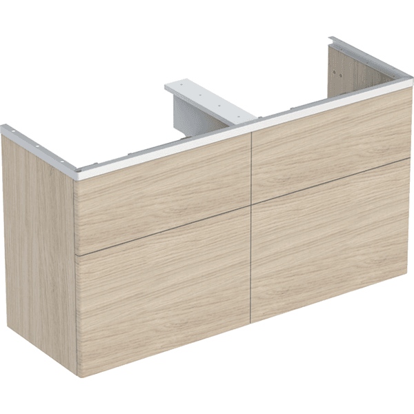 Allaskaappi IDO Glow Square 120cm L118 K64 S40cm tammi neljällä laatikolla