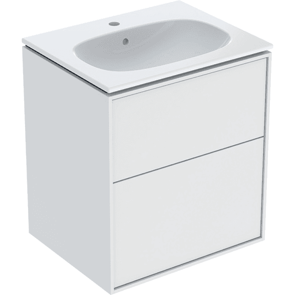Allaskaappipaketti IDO Sense Art 60cm slim design laatikoilla valkoinen
