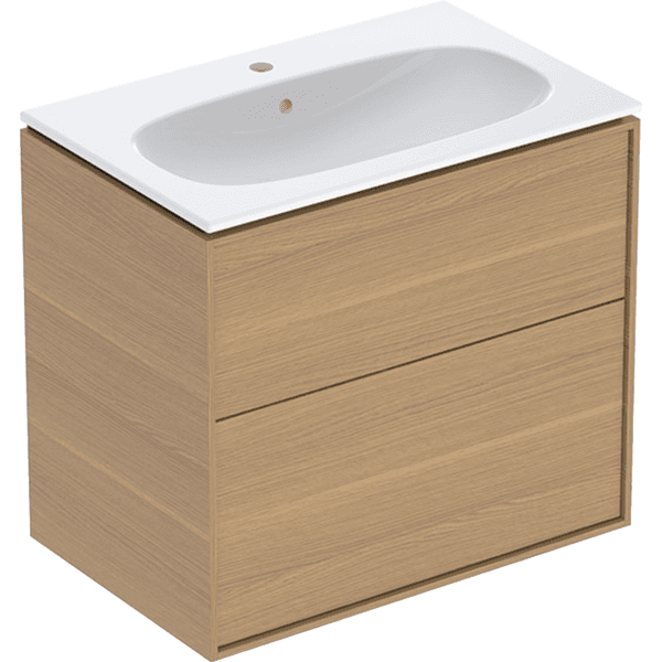 Allaskaappipaketti IDO Sense Art 75cm slim design laatikoilla tammi