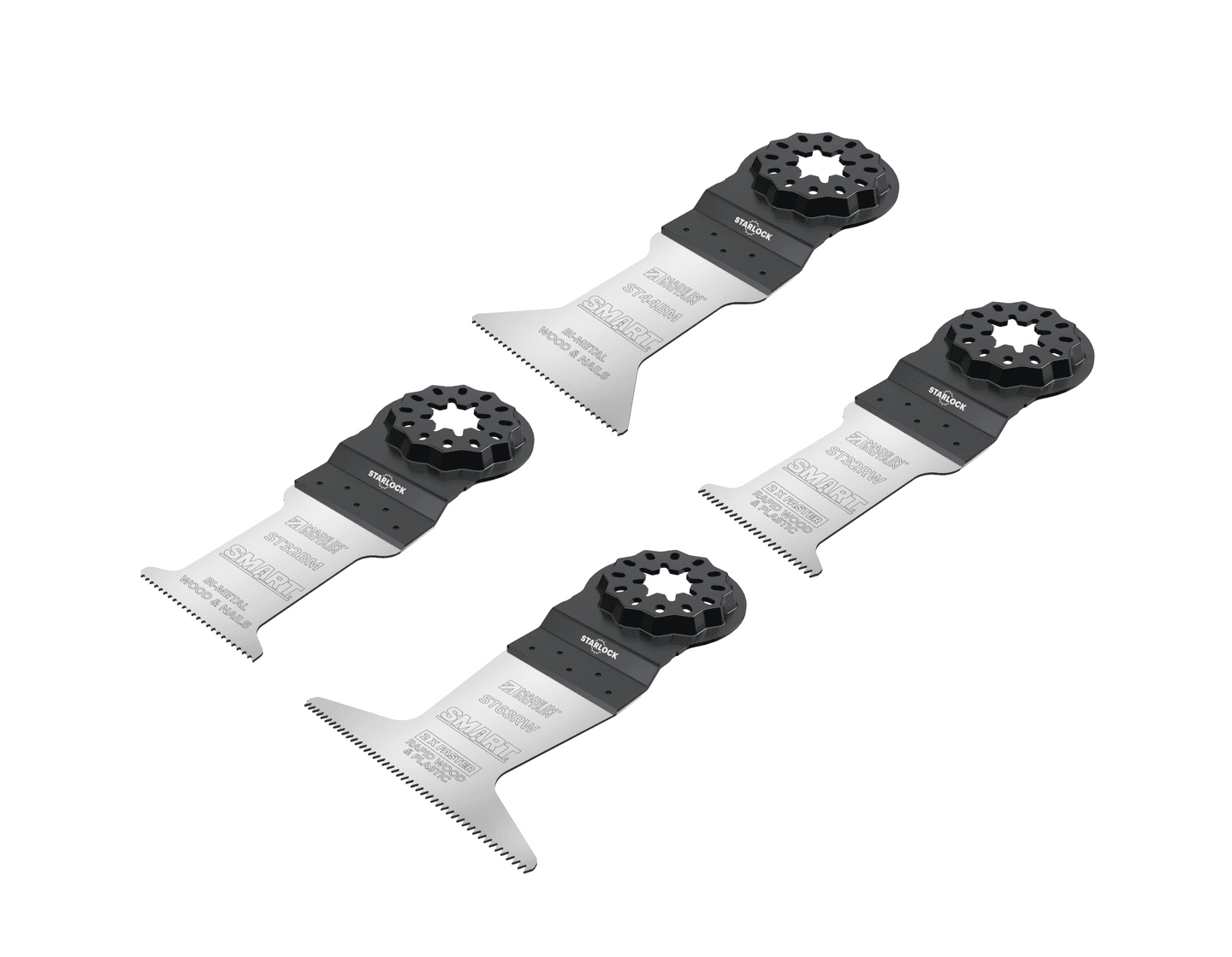Monitoimikoneen teräsarja Ironside Starlock Heavy Duty 4-osainen