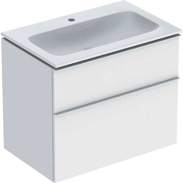 Allaskaappipaketti Geberit iCon L75 K63 S48cm KeraTect mattavalkoinen