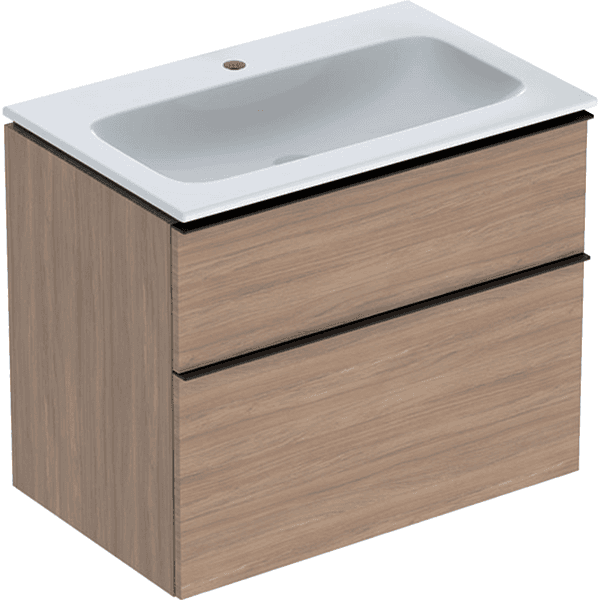 Allaskaappipaketti Geberit iCon L75 K63 S48cm KeraTect tammi