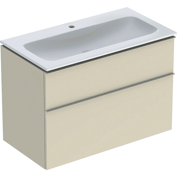 Allaskaappipaketti Geberit iCon L90 K63 S48cm KeraTect hiekanharmaa
