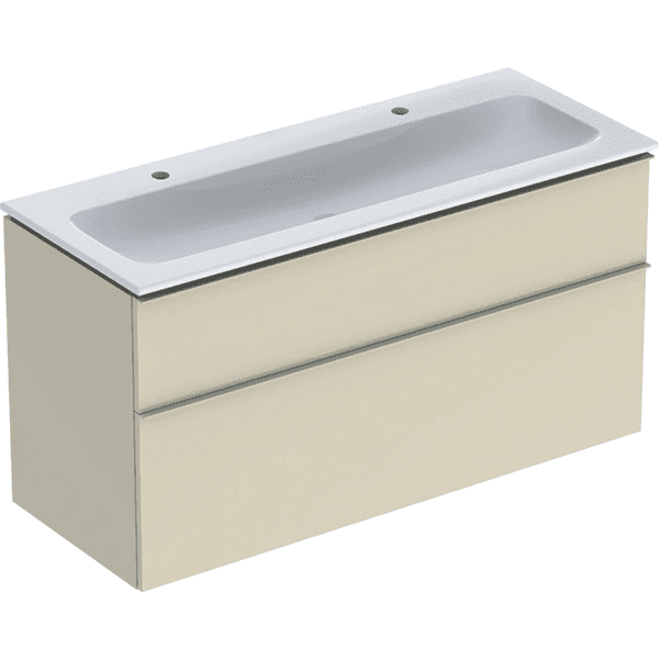 Allaskaappipaketti Geberit iCon L120 K63 S48cm KeraTect hiekanharmaa
