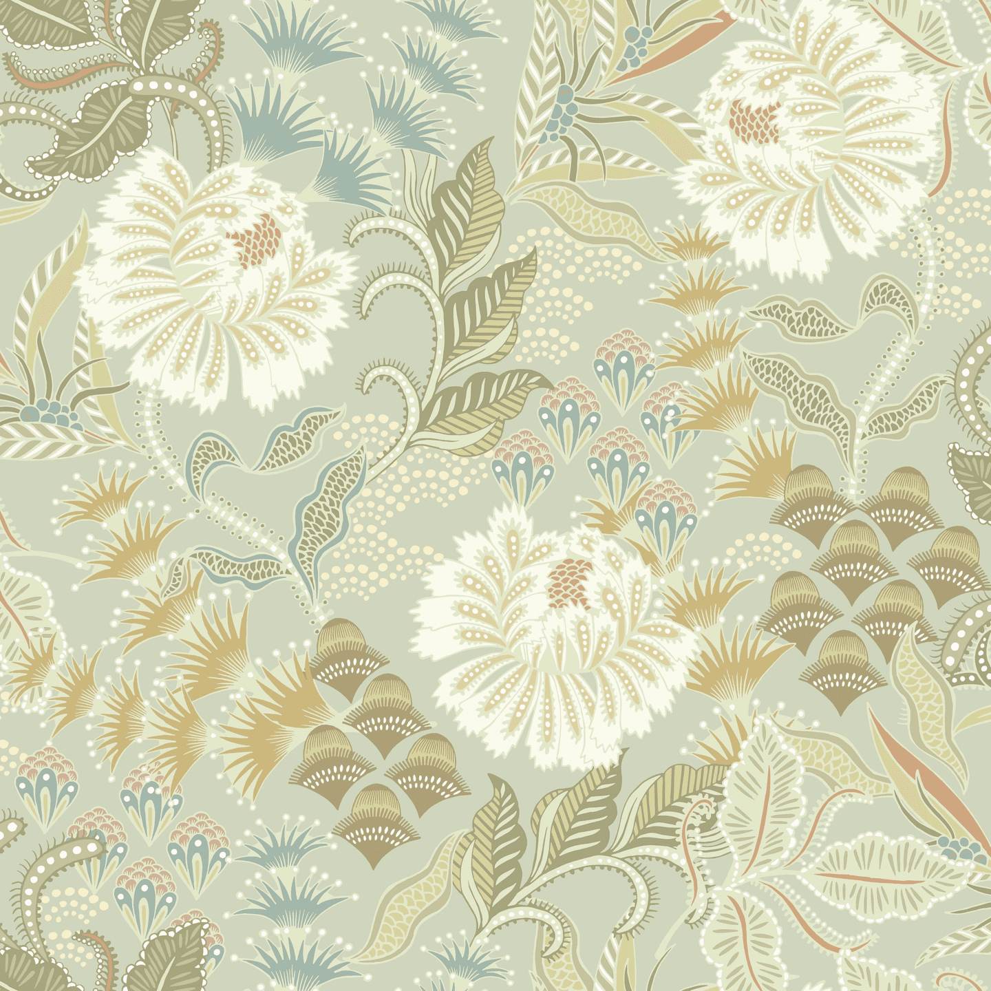 Kuitutapetti Casadeco Derby 89287530 Bloomsbury Vert Amande 10,05m
