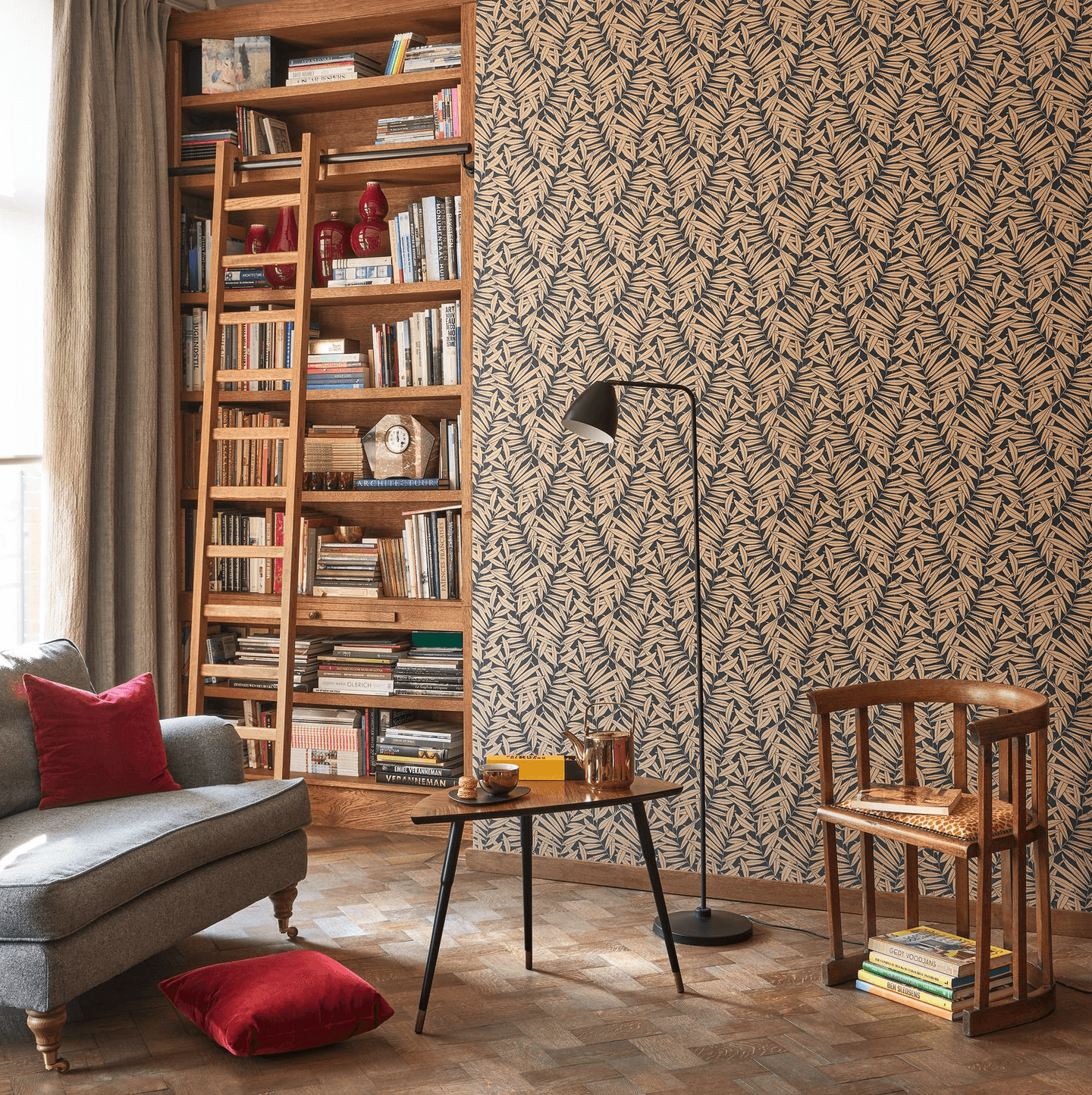 Kuitutapetti Casadeco Derby 89312877 Preston Mordore Noir 10,05m
