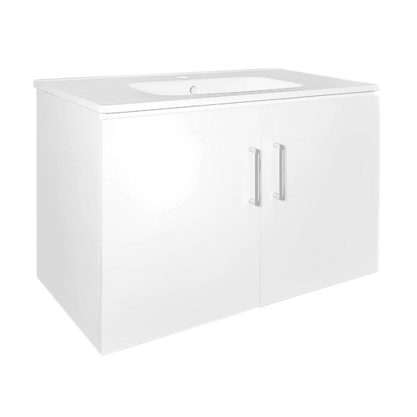 Allaskaappi Tammiholma Viilu ovilla valkoinen 80x39x50cm pyökki/poppelivaneria