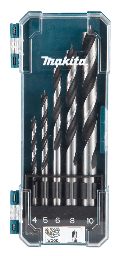Poranteräsarja Makita D-72861 4-10mm 5-osainen puulle -42%