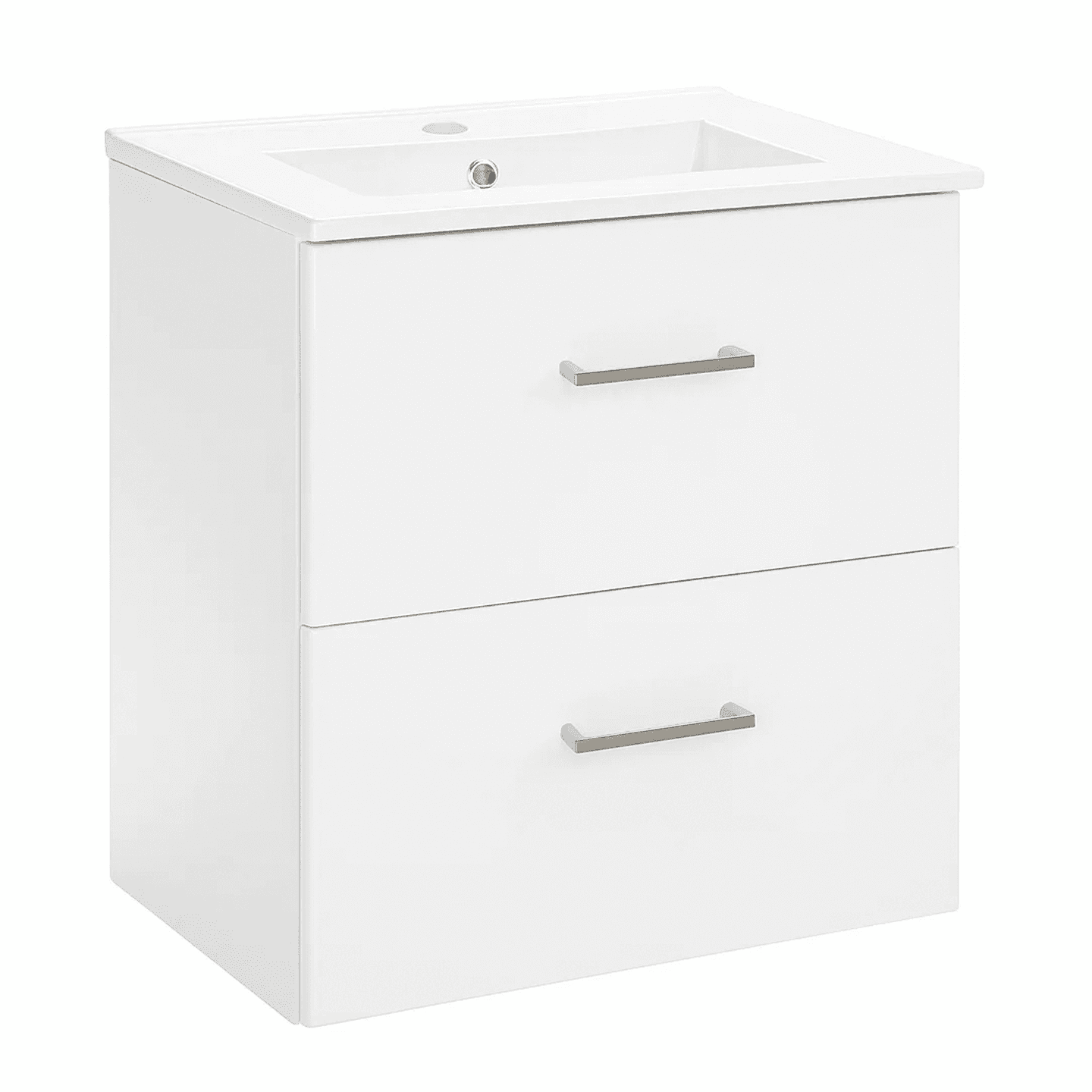 Allaskaappi Tammiholma Viilu laatikoilla valk 50x37,5x55cm pyökki/poppelivaneria