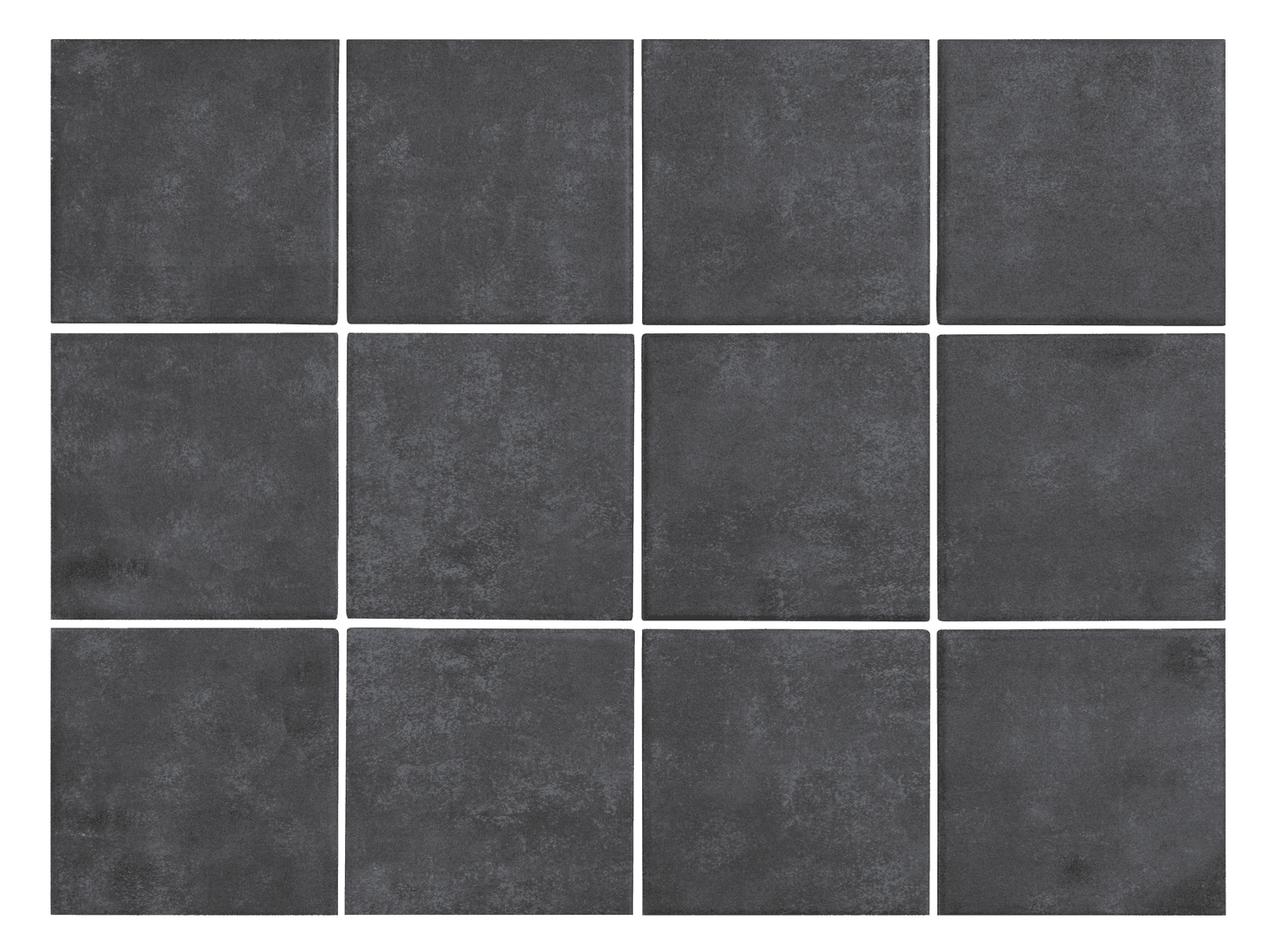 Lattialaatta Cello Canvas 9,7x9,7 musta R10B 1,44m²