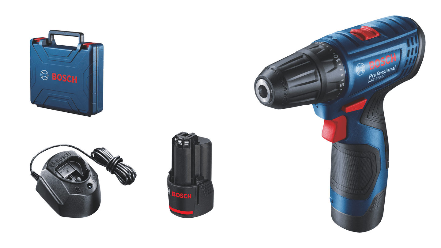 Akkuporakone Bosch GSR 120-LI 12V 2x2,0Ah -33%