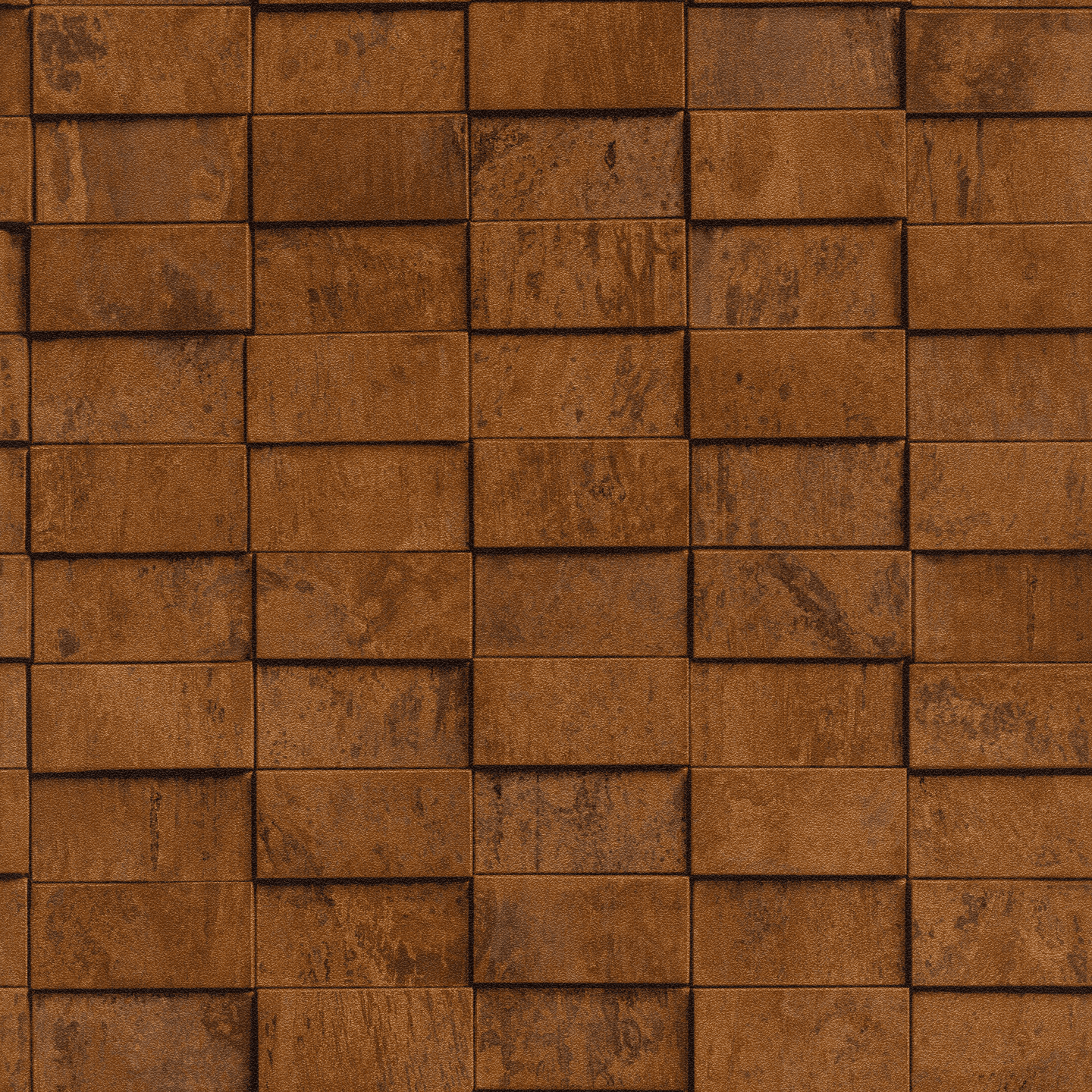 Vinyylitapetti Rasch Factory VI Copper Tile 497120 10,05m