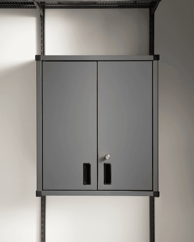 Yläkaappisarjakokonaisuus Elfa Garage+ 607mm mattegrey 7400027 -25%