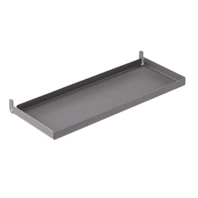 Reunallinen metallihylly säilytystauluun Elfa Garage+ mattegrey 4700118